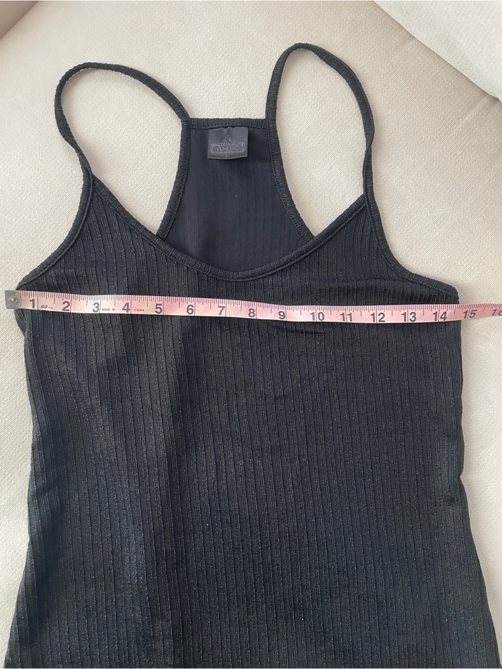1 Black 1 Copper Ribbed Sleeveless Tank Tops | Subtle Playful Shimmer | HB Shop - Picture 6 of 15